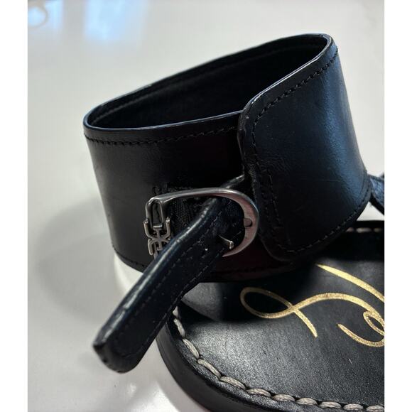Sam Edelman black all leather sandals 9 - Picture 3 of 5